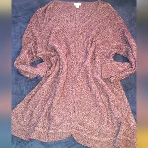 XL soft sweater purple